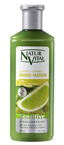 NaturVital Champú Sensitive Cabellos Grasos - 300 ml